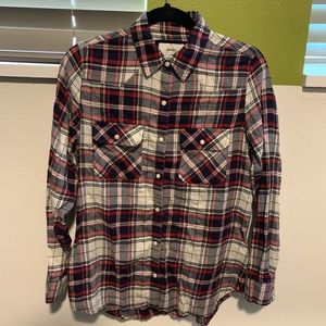 Light flannel top